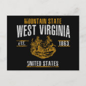 West Virginia Postkarte (Vorderseite)