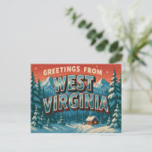 WEST VIRGINIA Postkarte (Stehend Vorderseite)