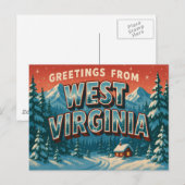 WEST VIRGINIA Postkarte (Vorne/Hinten)