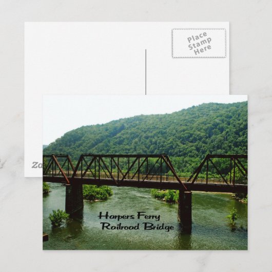 West Virginia Postkarte (Vorne/Hinten)