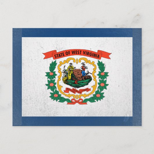 West Virginia Postkarte (Vorderseite)