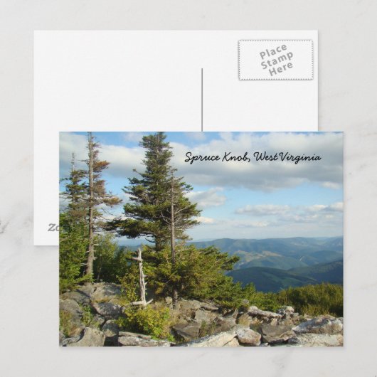 West Virginia Postkarte (Vorne/Hinten)