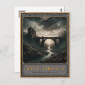 West Virginia | Postkarte Gothic Art (Vorne/Hinten)