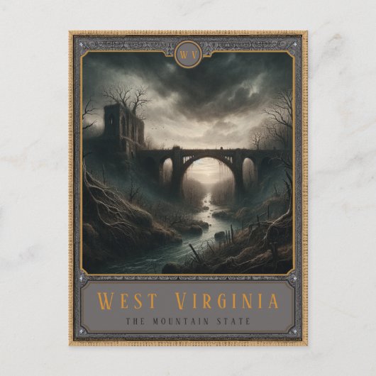 West Virginia | Postkarte Gothic Art (Vorderseite)