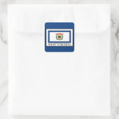 West Virginia Quadratischer Aufkleber (Tasche)