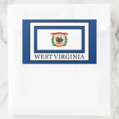 West Virginia Rechteckiger Aufkleber (Tasche)