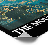 West Virginia Retro Bear Mountain Graphic Poster (Ecke)