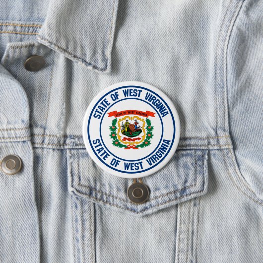 West Virginia Round Emblem Button (Beispiel)