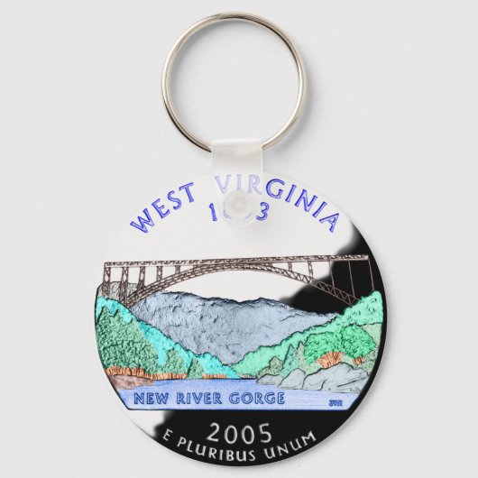 West Virginia Schlüsselanhänger (Vorderseite)