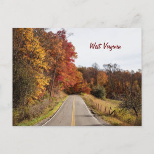 West Virginia schöne Herbstfarben Postkarte