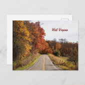 West Virginia schöne Herbstfarben Postkarte (Vorne/Hinten)
