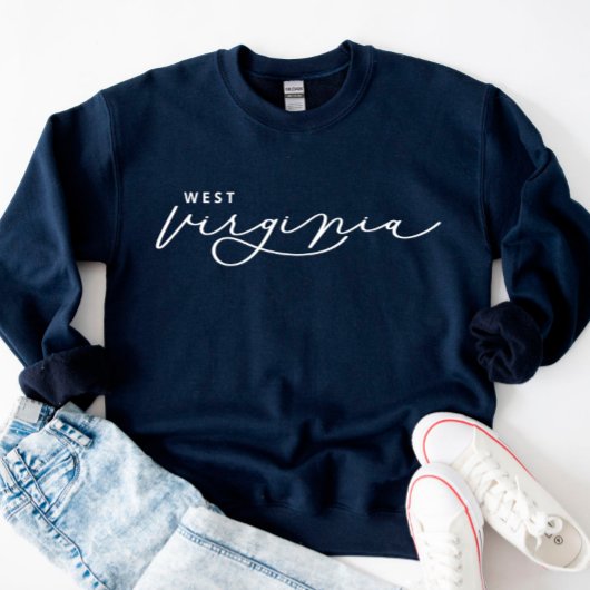 West Virginia Script Staat Frauen Sweatshirt