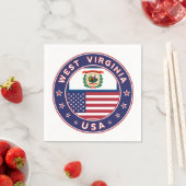 West Virginia Serviette (Beispiel)