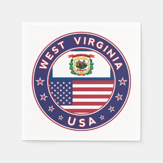 West Virginia Serviette (Vorderseite)
