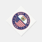 West Virginia Serviette (Ecke)