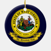 West Virginia Siegel Keramik Ornament (Hinten)