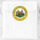 West Virginia Siegel, Siegel West Virginia Sticker (Tasche)