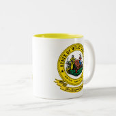 West Virginia Siegel Zweifarbige Tasse (VorderseiteRechts)