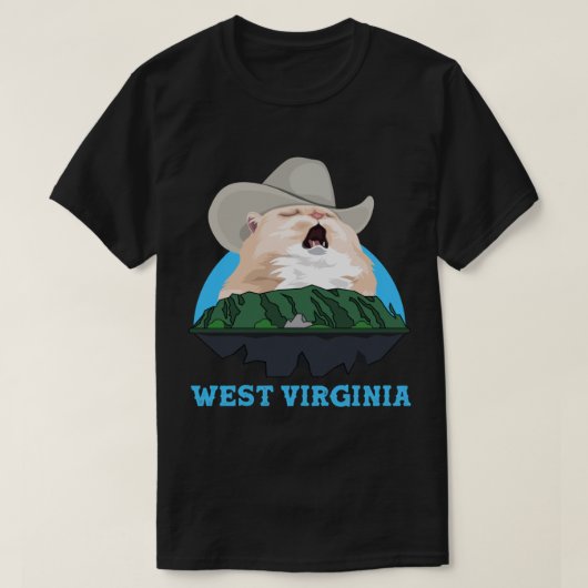 WEST VIRGINIA Singing Cowboy Cat Meme Classic T-Sh T-Shirt (Design vorne)