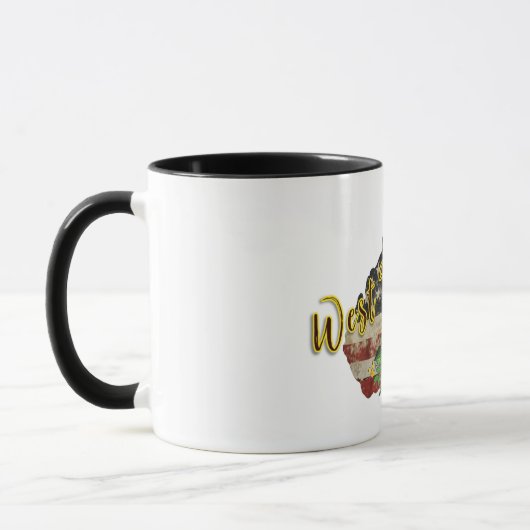 West Virginia/Sonnenblume/Flagge Tasse (Links)
