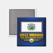 West Virginia (SP) Magnet (Vorderseite/Rückseite)