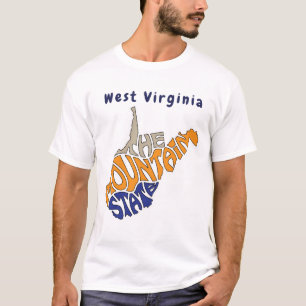 West Virginia Spitzname Wortkunst T-Shirt