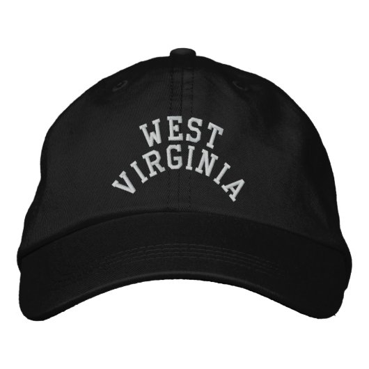West Virginia Staat bestickt Bestickte Baseballkappe (Vorderseite)