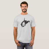 West Virginia Staat Bigfoot T-Shirt (Vorne ganz)
