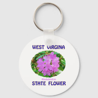 West Virginia Staat Blume T - Shirt & Geschenke Schlüsselanhänger