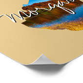 West Virginia Staat Foto Einfügen und Ortsname Poster (Ecke)