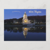 West Virginia Staat Hauptstadt Gebäude Postkarte