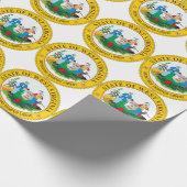 West Virginia Staat Siegel Geschenkpapier (Ecke)