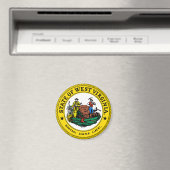 West Virginia Staat Siegel Magnet (In Situ (Geschirrspüler))
