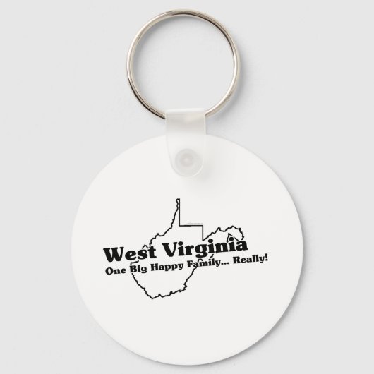 West Virginia Staat Slogan Schlüsselanhänger (Vorderseite)