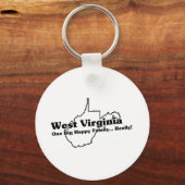West Virginia Staat Slogan Schlüsselanhänger (Vorderseite)
