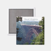 West Virginia Staat Travel Foto Kühlschrankmagnet (Vorderseite/Rückseite)