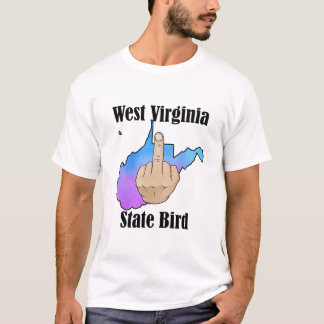 West Virginia Staat Vogel T - Shirt Mittelfinger