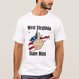 West Virginia Staat Vogel T - Shirt Mittelfinger