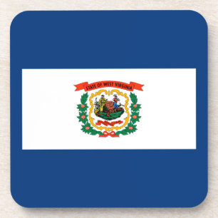 West Virginia Staatsflagge Design Untersetzer