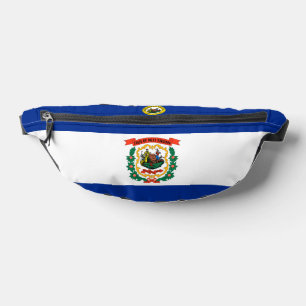 West Virginia Staatsflagge-Siegel Bauchtasche