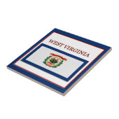 West Virginia State Flag Design Tile Fliese (Seite)