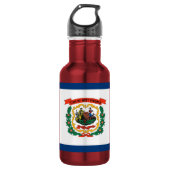 West Virginia State Flag Liberty Bottle Trinkflasche (Vorderseite)