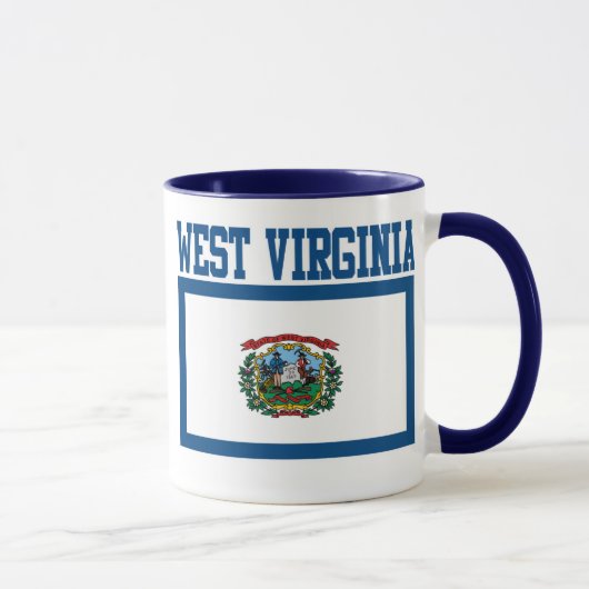 West Virginia State Flag Tasse (Rechts)