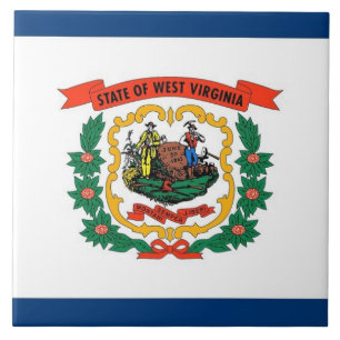 West Virginia State Flag Tile Fliese