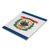 West Virginia State Flag Tile Fliese (Seite)