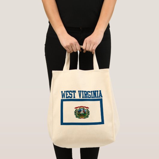 West Virginia State Flag Tote Bag Tragetasche (Vorderseite (Produkt))