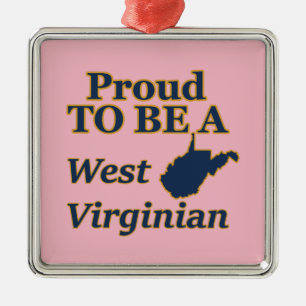 West Virginia, Stolz als West-Virginier Silbernes Ornament