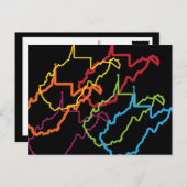 West Virginia Stolz Unschärfe Postkarte (Vorne/Hinten)