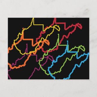 West Virginia Stolz Unschärfe Postkarte