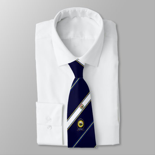 West Virginia stripes Flagge Krawatte (Gebunden)